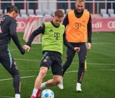 拜仁官方：基米希、奥利塞、帕利尼亚等部分国脚今天归队训练